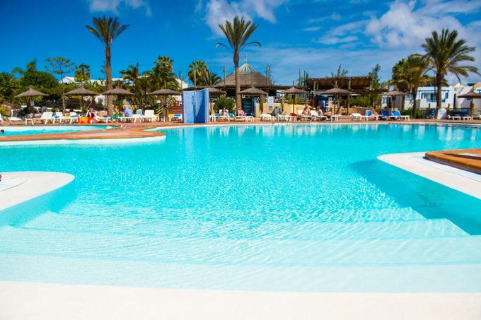 HL Paradise Island hotel pool and sun loungers — value family resort Playa Blanca Lanzarote