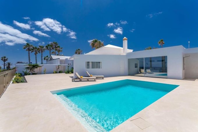 Ocean Bliss Beautiful Villa with Pool and Sea Views Costa Teguise Lanzarote — top-rated private villa with pool