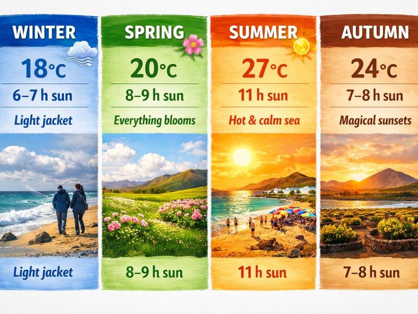 Lanzarote weather month by month