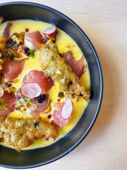 Coentro restaurant Puerto Calero — Brazilian-Canarian fusion by chef João Faraco, Best Chef in Canary Islands 2018