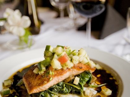 Costa Azul restaurant El Golfo — seafood and rice dishes with ocean terrace views of volcanic coast