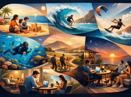 Different types of travellers in Lanzarote